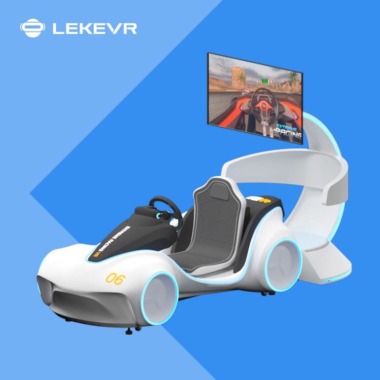 LEKE VR Flash Racing Simulador Simulador de coche de parque de atracciones de realidad virtual