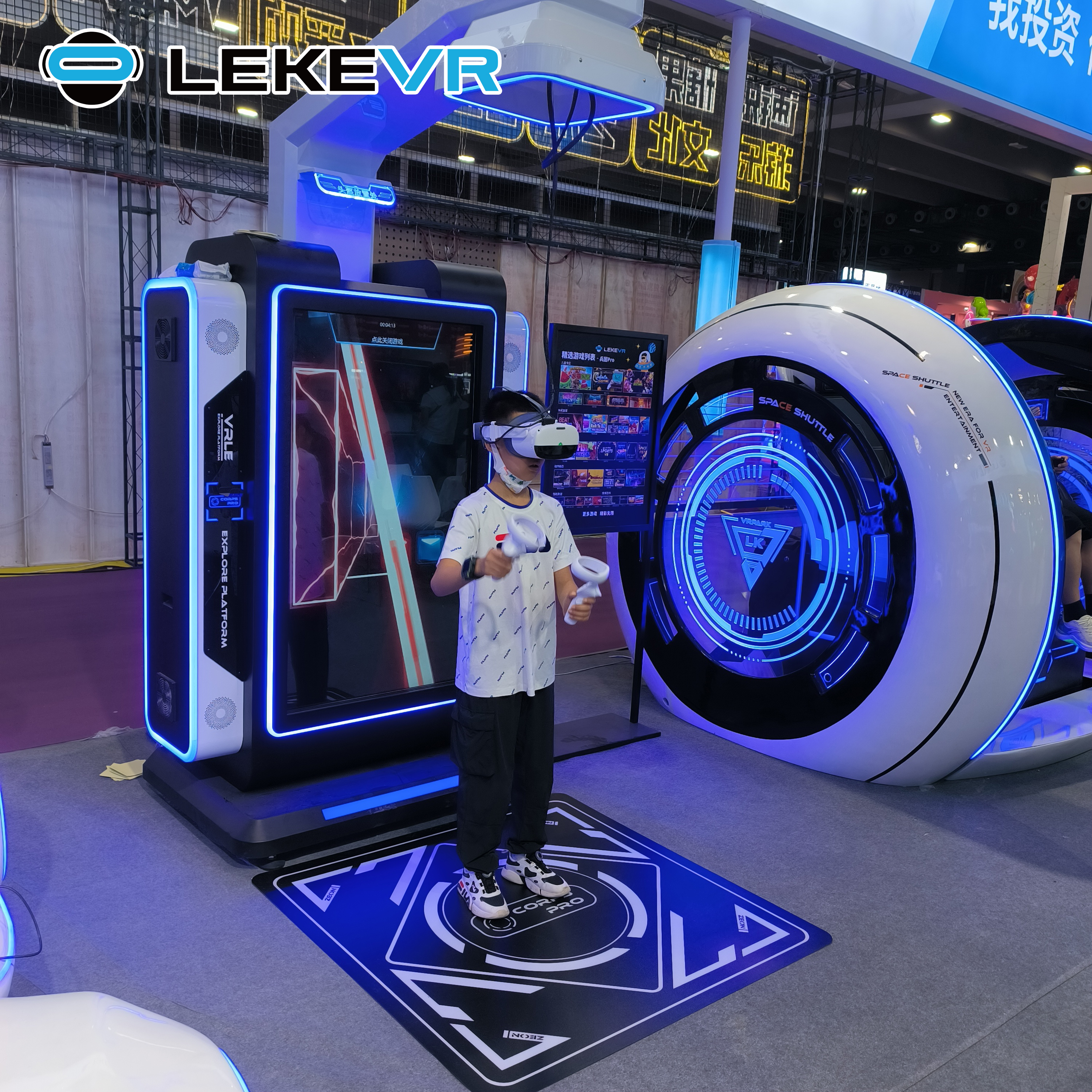LEKE VR Venta al por mayor Corps Pro Self-Service Platfrom Amusement Park Máquina recreativa