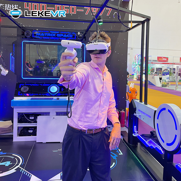 LEKE VR Matrix Space 4 jugadores Juegos de zombis Escape Room Arcade Machine Vr Simulator